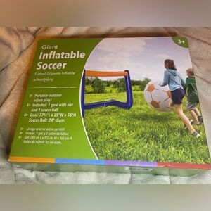 Giant Inflatable Soccer by HearthSong Age 3+ New 
77 1/2 L x 35 W x 55 H